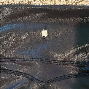 Fabletics Shiny Black Leggings MEDIUM